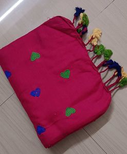 Soft Cotton Love Design Saree