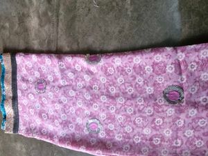 New Floral Print Sari with Sequin Detail