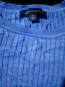 Orginal Tommy Hilfiger Blue Knit Top