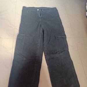 Black Cargo Jeans