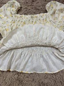 Korean Floral Print Top