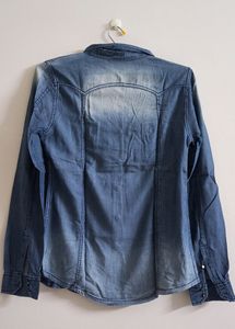 Denim Blue Shirt For Women