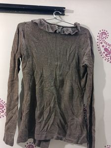 Sweatshirt Beautiful Stylish With Side Leather Bel