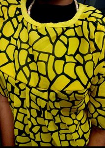 Beautiful 💛🖤 Tiger 🐯 Print Tuck In Top