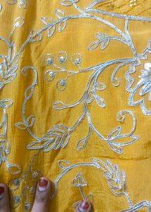 Girls&#39; Ethnic Dress - Yellow &amp; Blue