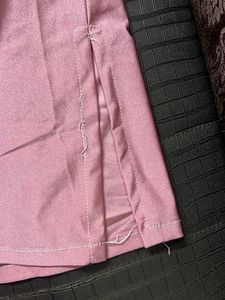 Pink Satin Skirt