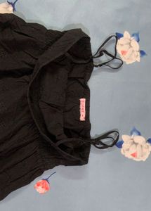 Black Eyelet Sun Dress