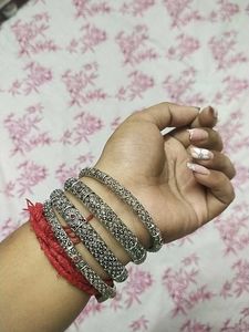 Silver Bangle Set