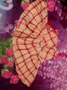 Plaid Ethnic Skirt