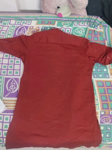 Maroon Kurta