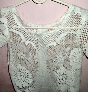 Vintage White Lace Top