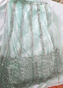 Elegant Light Blue Lehenga Choli