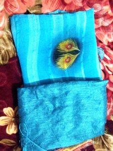 Like New Chiffon Aasmani Saree