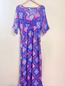 Boho Print Maxi KAFTAAN Dress