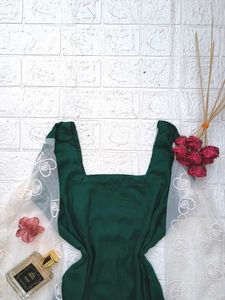 Corset back net sleeves kurti 🎀
