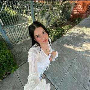 Off White Sheer Stripes Cardigan