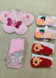 Cute Plush Hair Clips