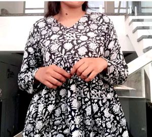 Floral Print Tunic Top