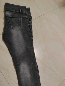 Stylish Gray Denim Jeans