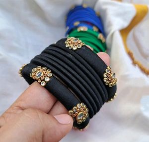 Handcrafted Silk Thread Bangles Set