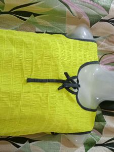 Yellow Sleeveless Top