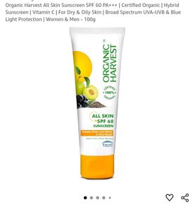 Organic Harvest SPF 60 Sunscreen