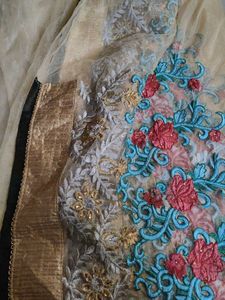 Organza heavy embroidery dupatta Brand New