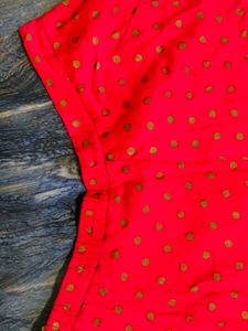 Red &amp; Gold Ethnic Skirt