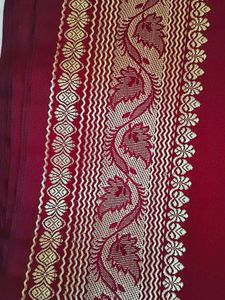 Red &amp; Gold Silk Saree
