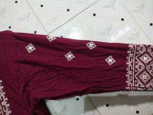 Aline Wine Colour Nice Women Kurta