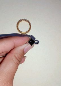 Black And Gold Rings