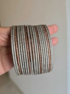 ZARA Metallic Bangles [Set of 3]