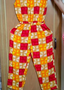 A Beautiful Jump Suit with Side Pockets.