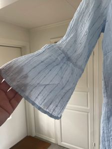 ONLY Light Blue Tiered Mini Dress