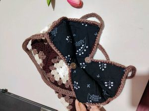 Crochet Granny Square Handbag