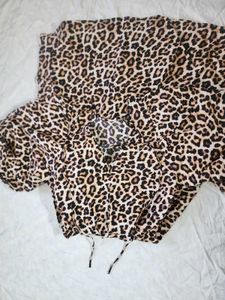 Clearance Sale🔥H&amp;M Puff Sleeves Leopard Print Dre