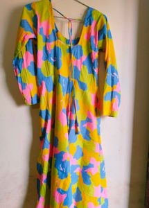 Colorful Patterned Maxi Dress