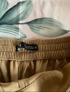 Zara Beige Cigarette Pants