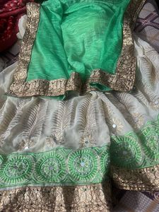 Elegant Embroidered Saree