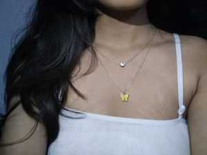 Layered Butterfly Necklace