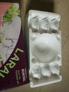 Larah by Borosil Pudding Set, 7 pc