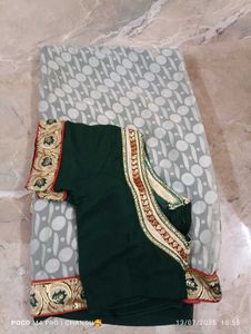 Elegant Embroidery Saree