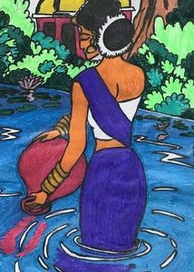 Glitter Pen Drawing / Sketch / Painting