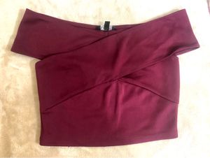 fasttt🥳🥳Chic Plum Crop Top