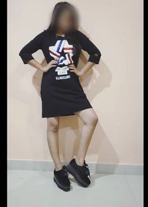 Black Graphic Print T-Shirt Dress