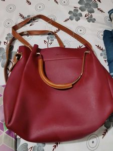Dezzberry Maroon Handbag
