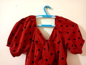 Women&#39;s Polka Dot Top