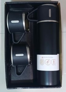 Vacuum Flask Set - 3 Cups And Thermos