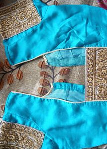 Teal Embroidered Blouse