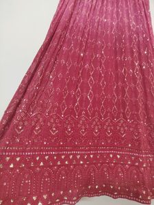 Chikankari Anarkali Kurti And Dupatta